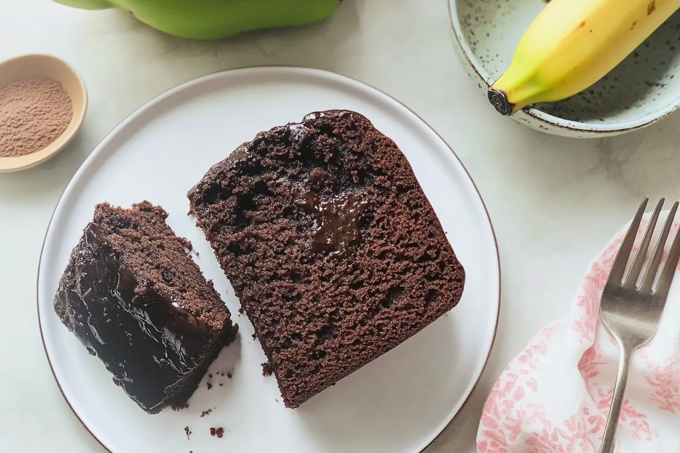 Gâteau banane et cacao