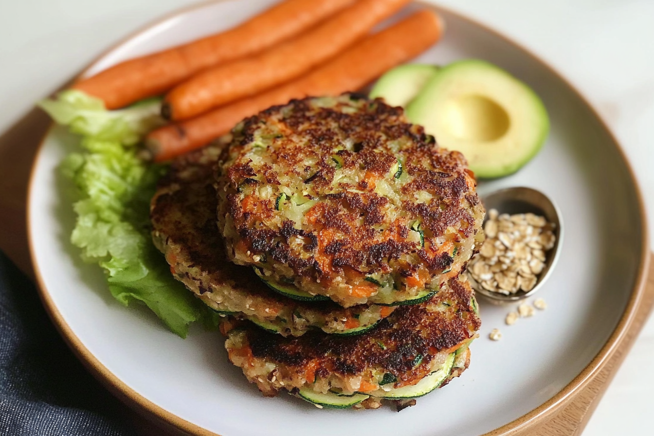 Hamburger de carotte et courgette
