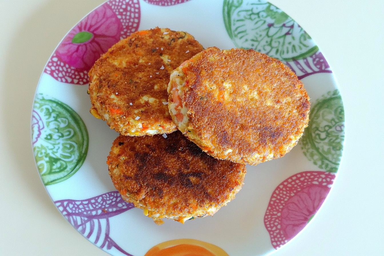 Hamburger de tofu et légumes