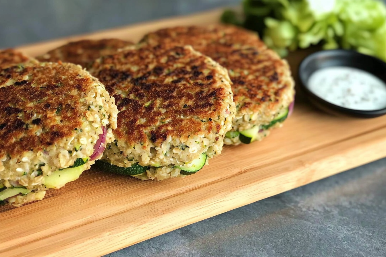 Hamburgers d'avoine et courgette