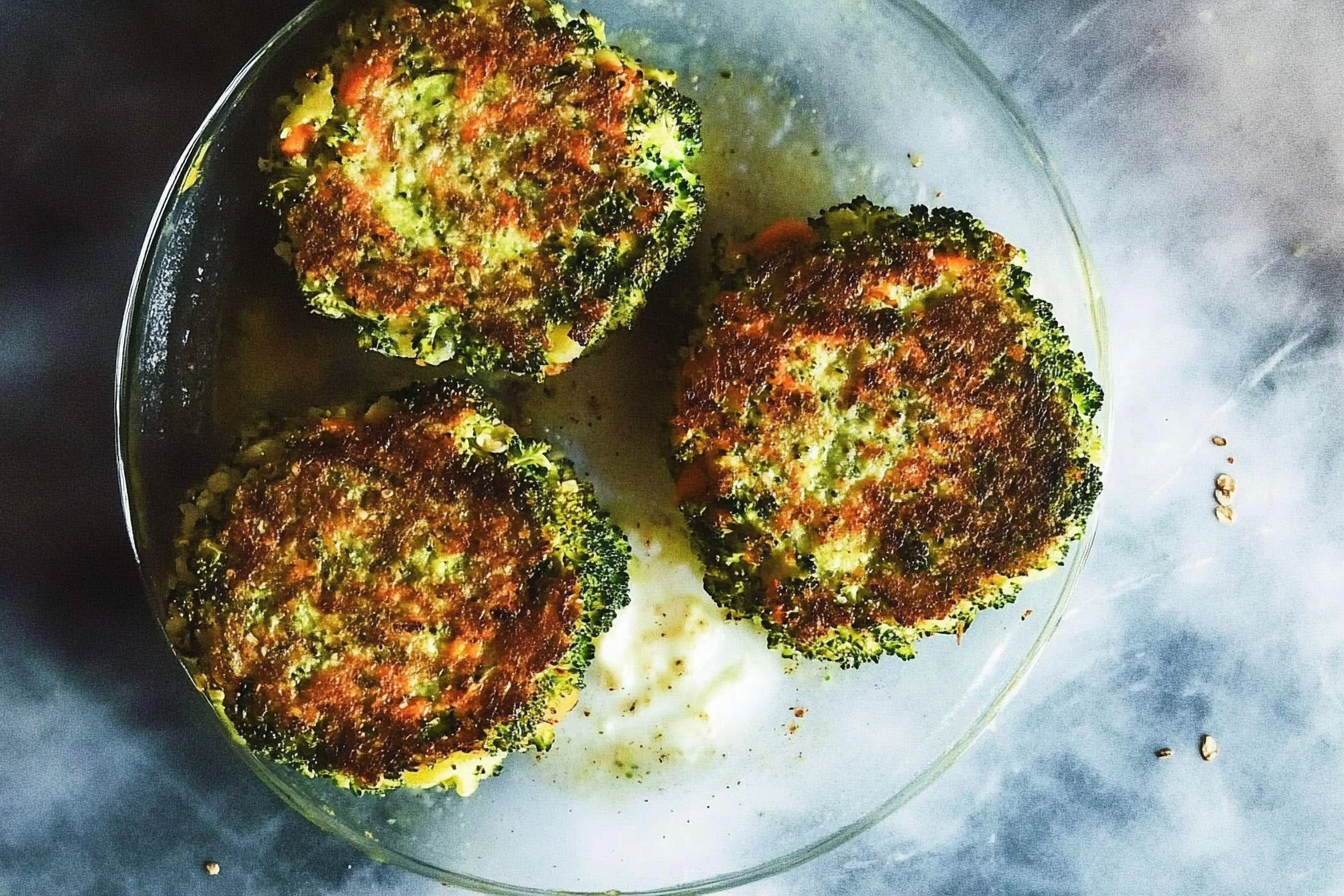 Hamburgers de brocoli et légumes