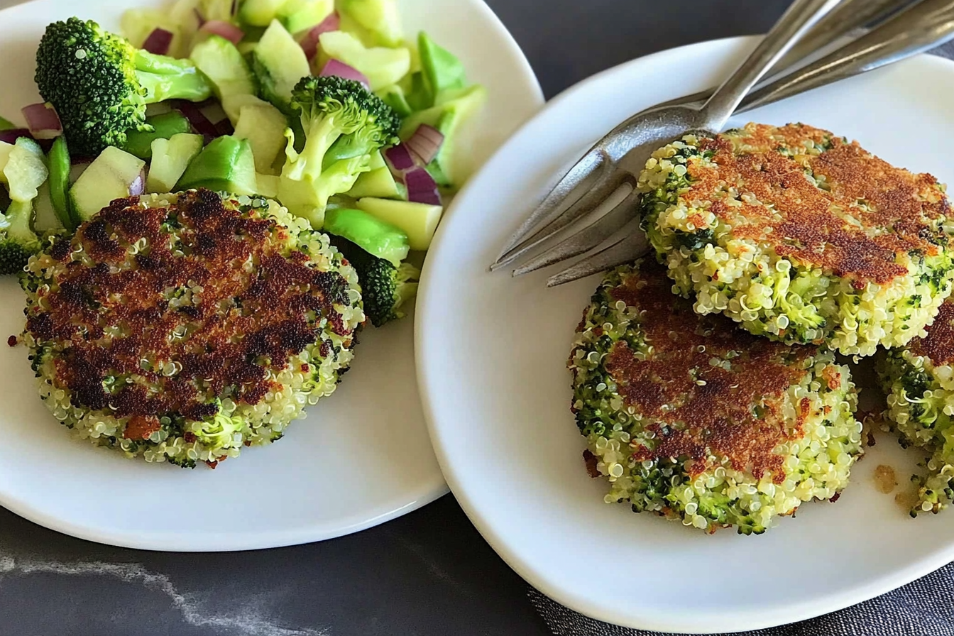 Hamburgers de brocoli et quinoa