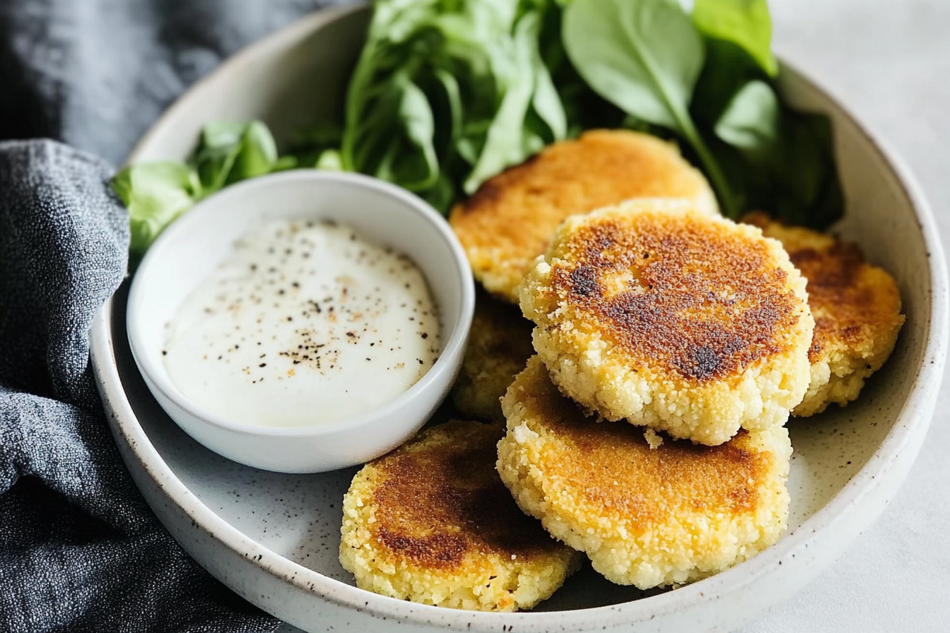 Hamburgers de chou-fleur au cheddar