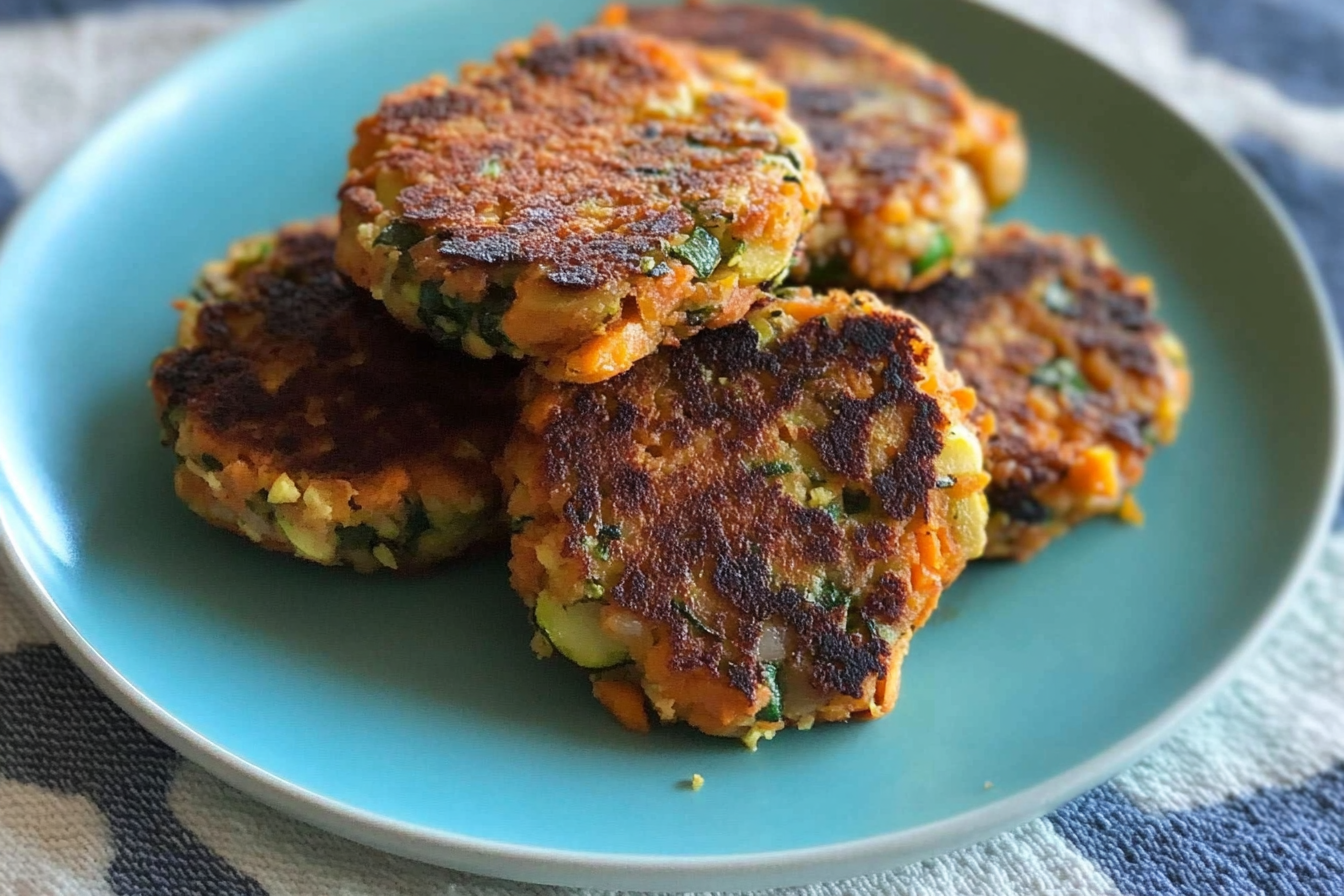 Hamburgers de courgette et patate douce