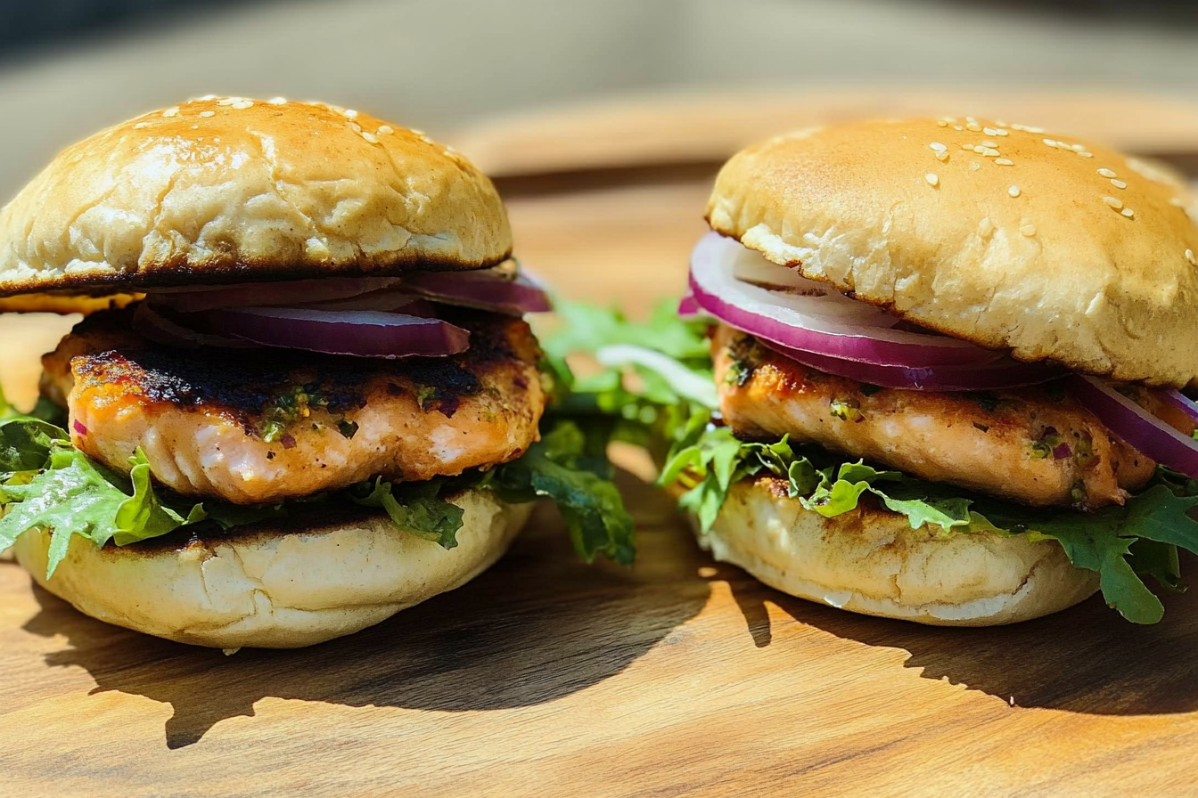 Hamburgers de saumon faciles