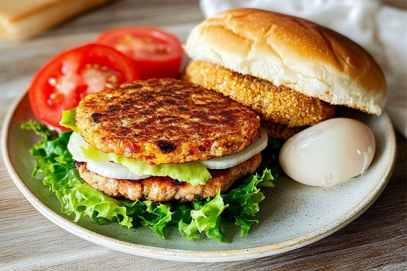 Hamburgers de thon frais