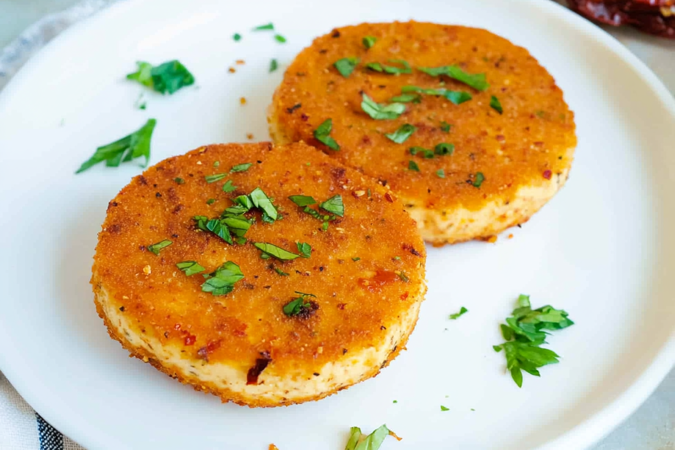Hamburgers de tofu et tomates sèches