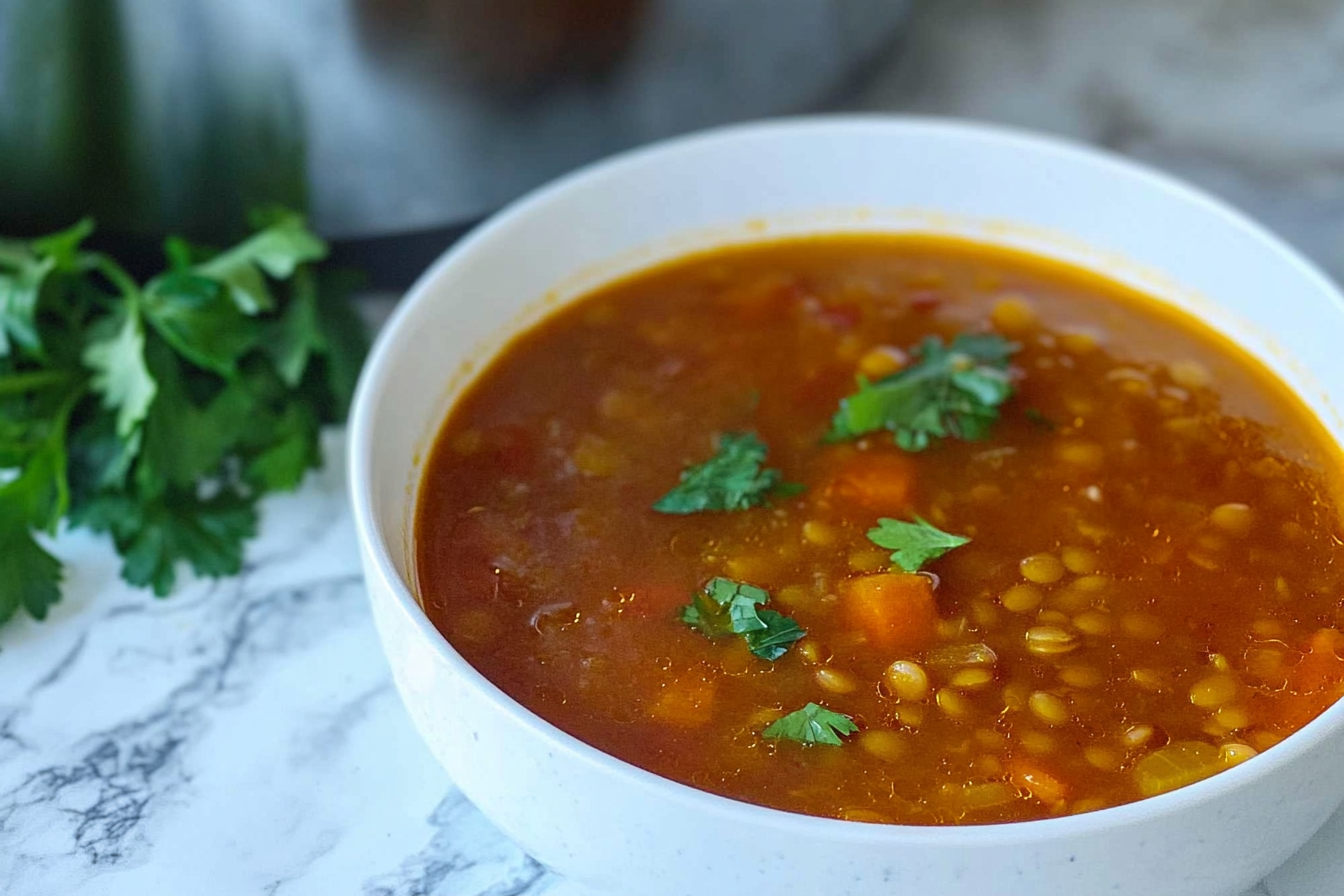 Lentilles aux légumes sautés