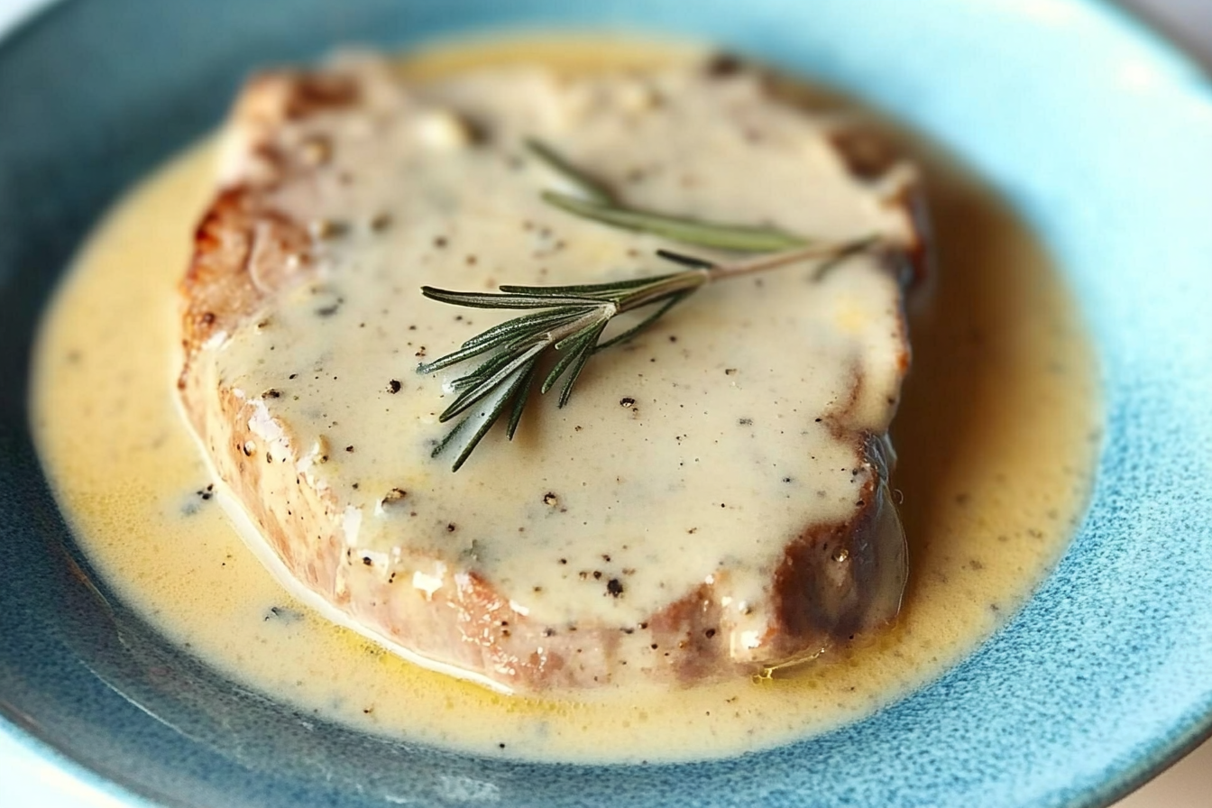 Lomo de cerdo à la moutarde