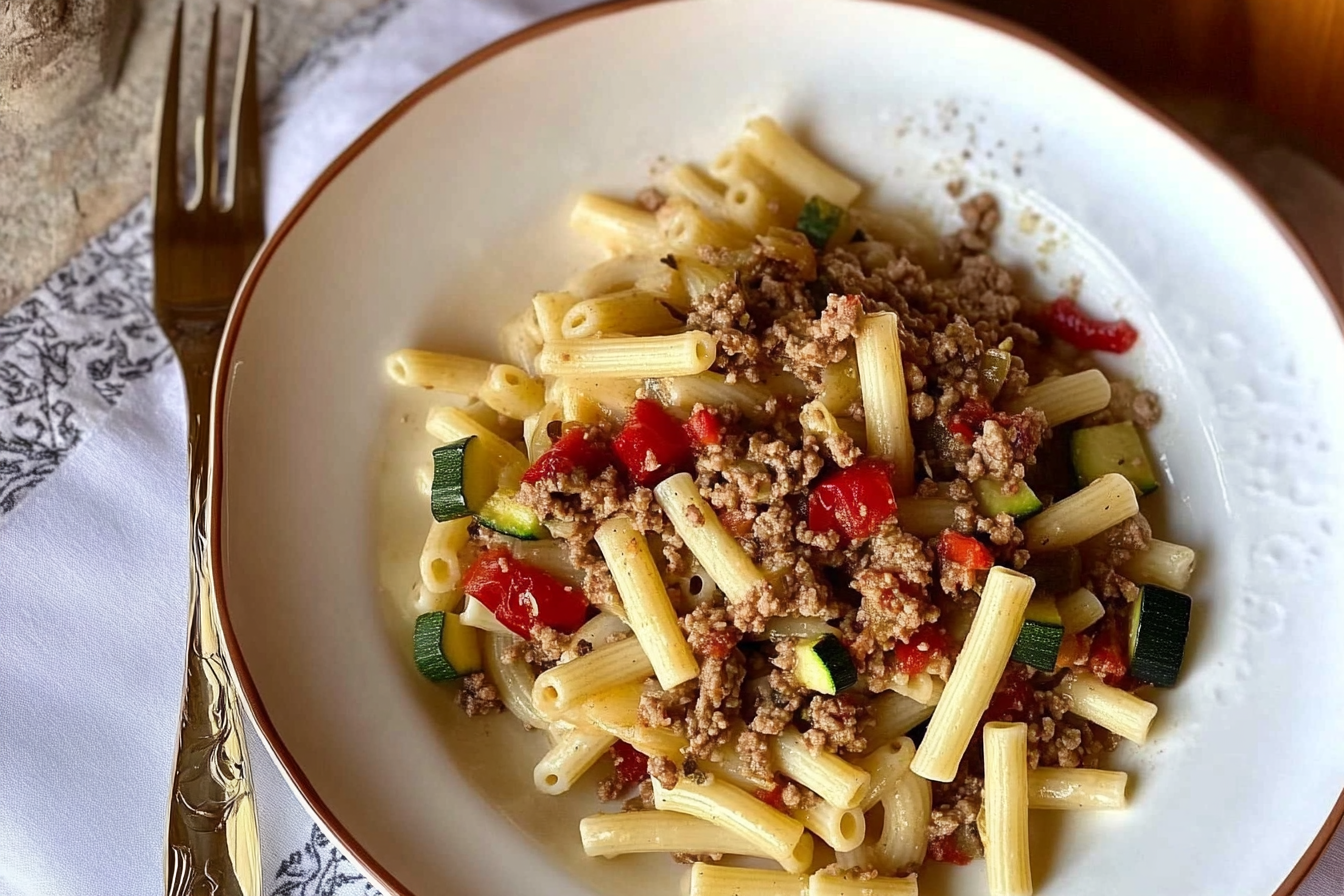 Macaroni à la viande hachée