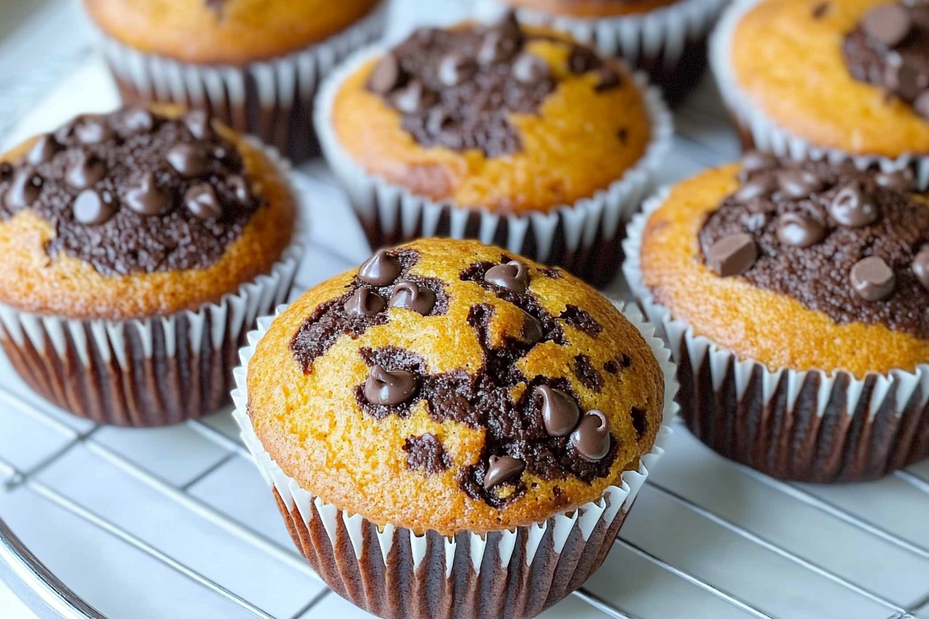 Muffins citrouille chocolat