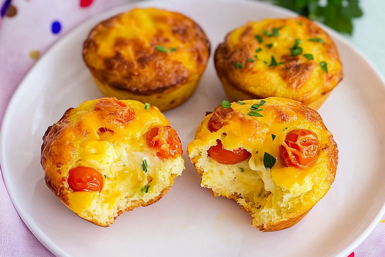Muffins salés tomate et fromage