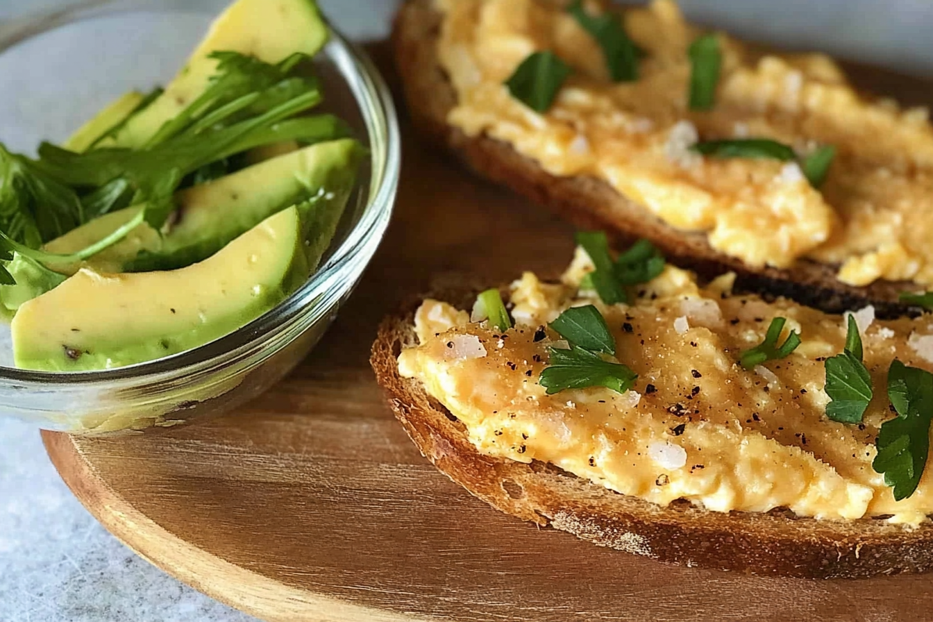 Oeufs brouillés au fromage