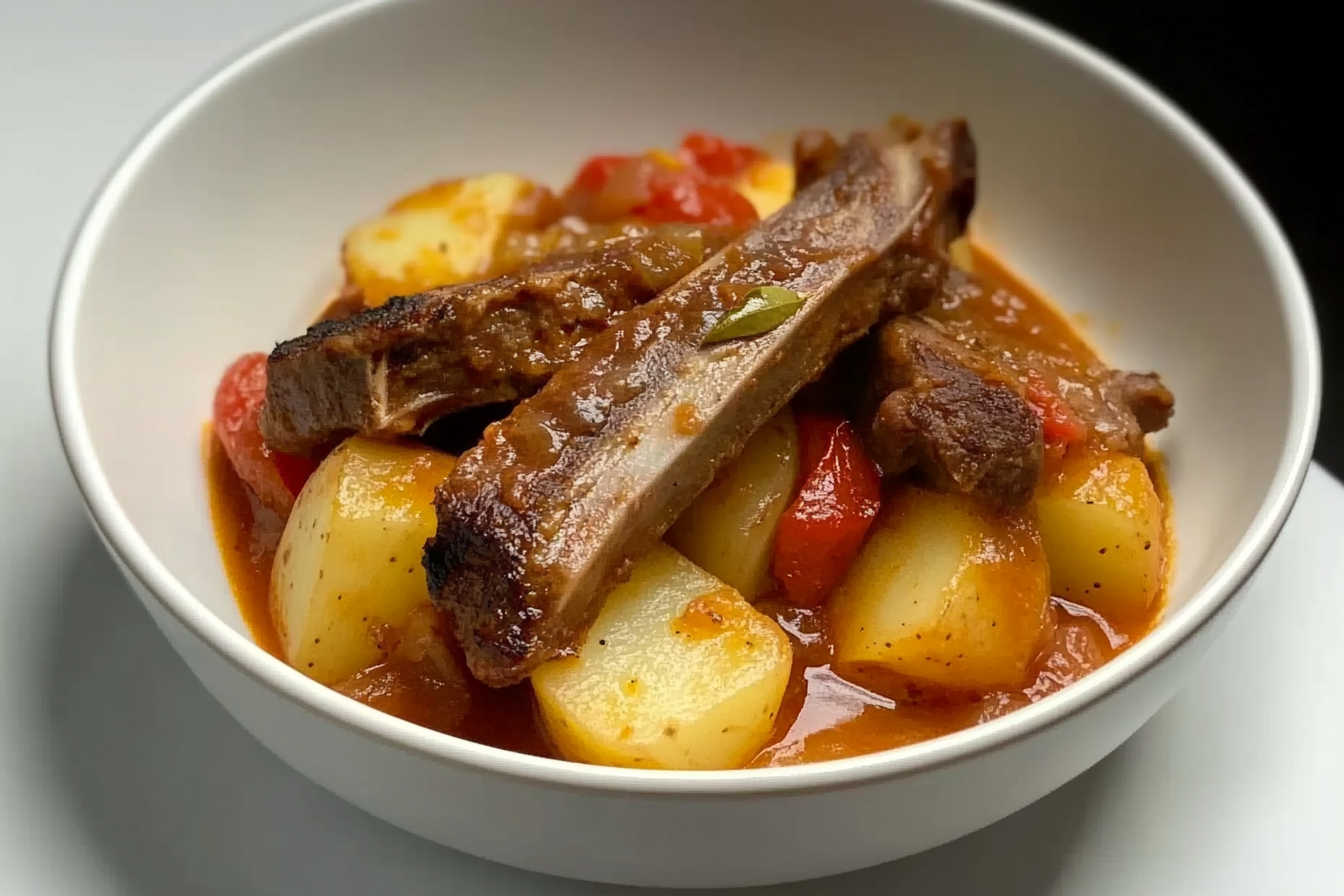 Patates guisadas à la viande