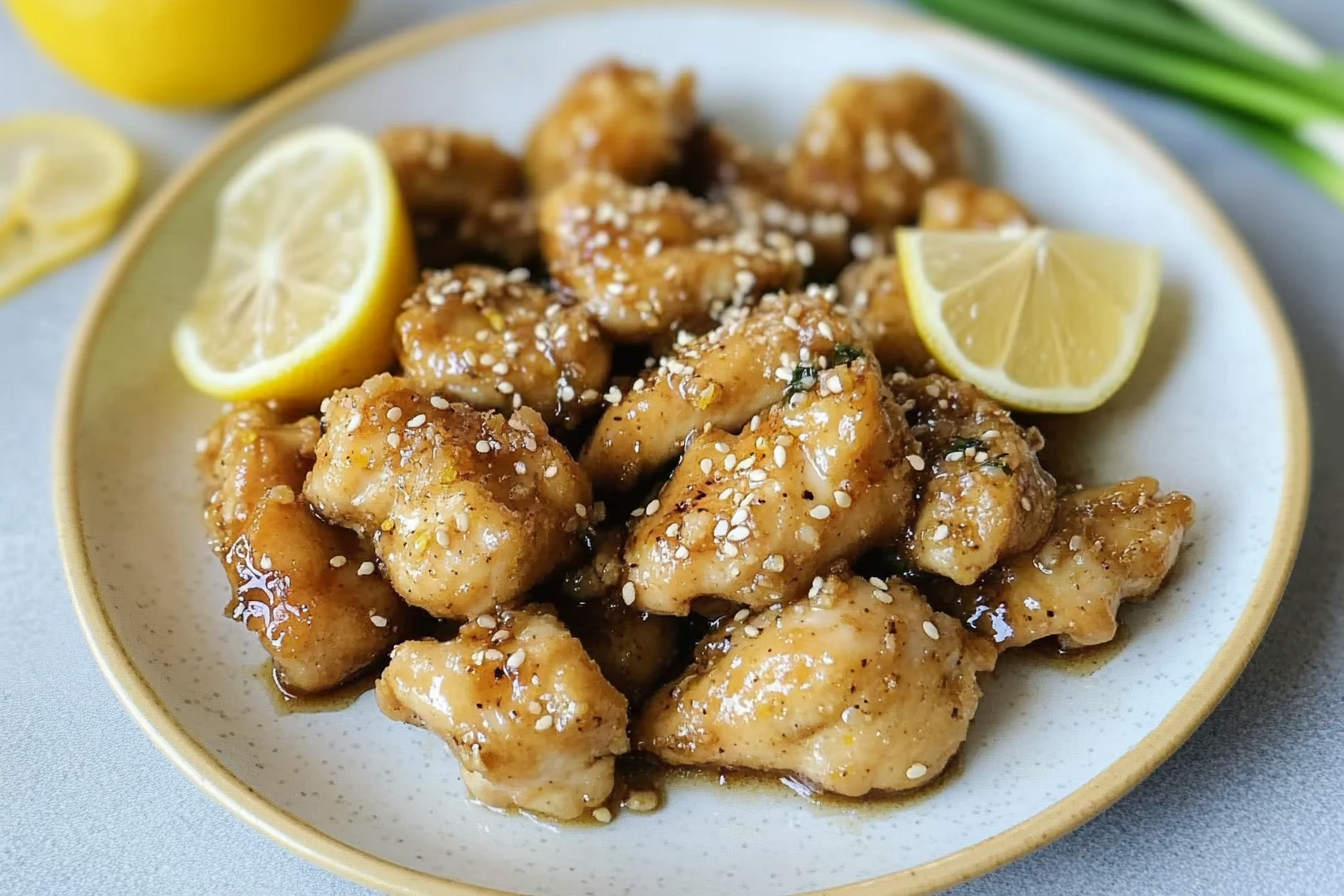 Poulet au citron à la chinoise