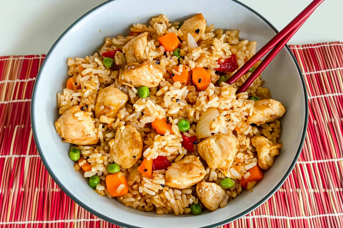 Risotto cantonais simple et rapide