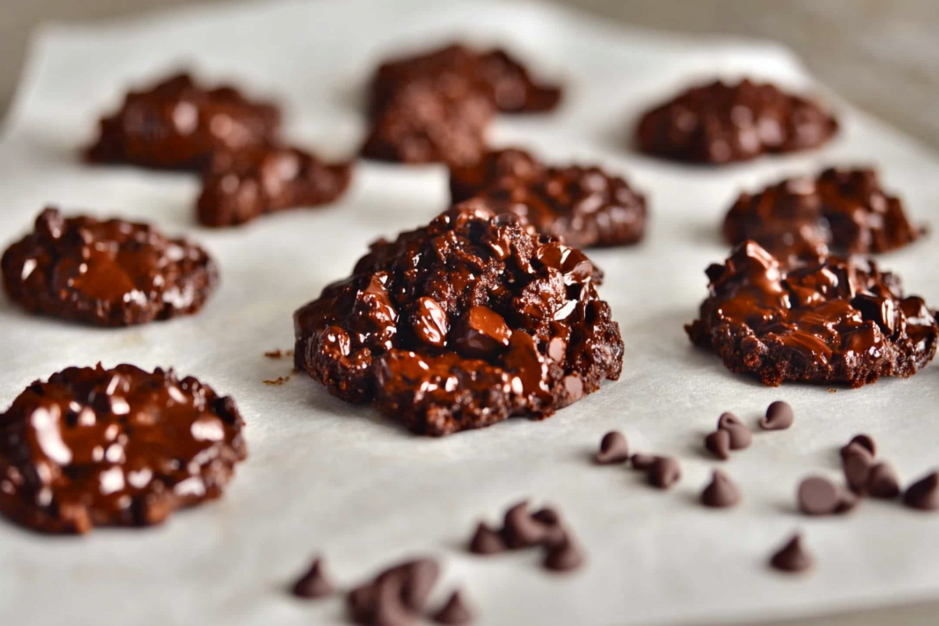 Rochers au chocolat noir