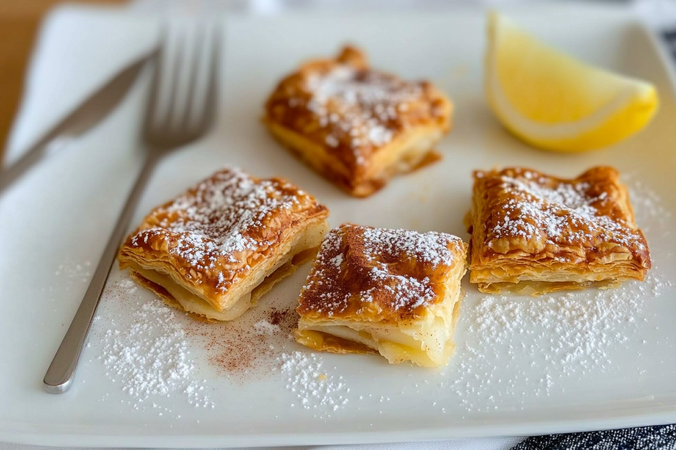 Sacs de feuilleté aux pommes