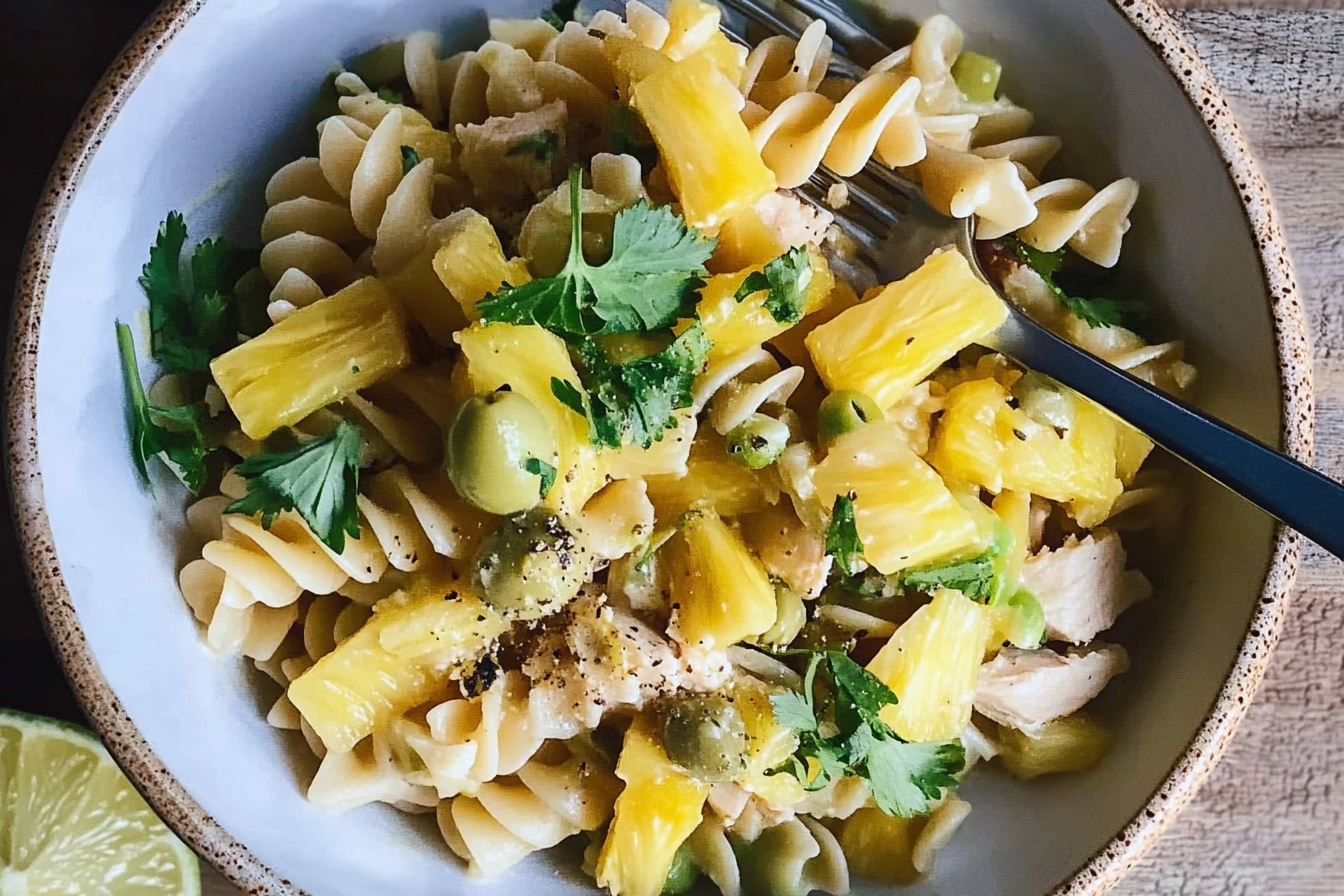 Salade de pâtes au poulet