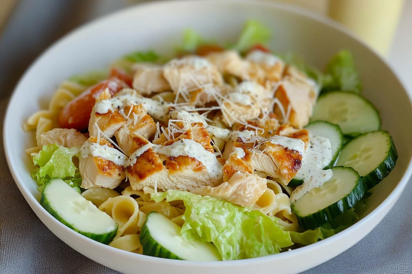 Salade de pâtes et poulet