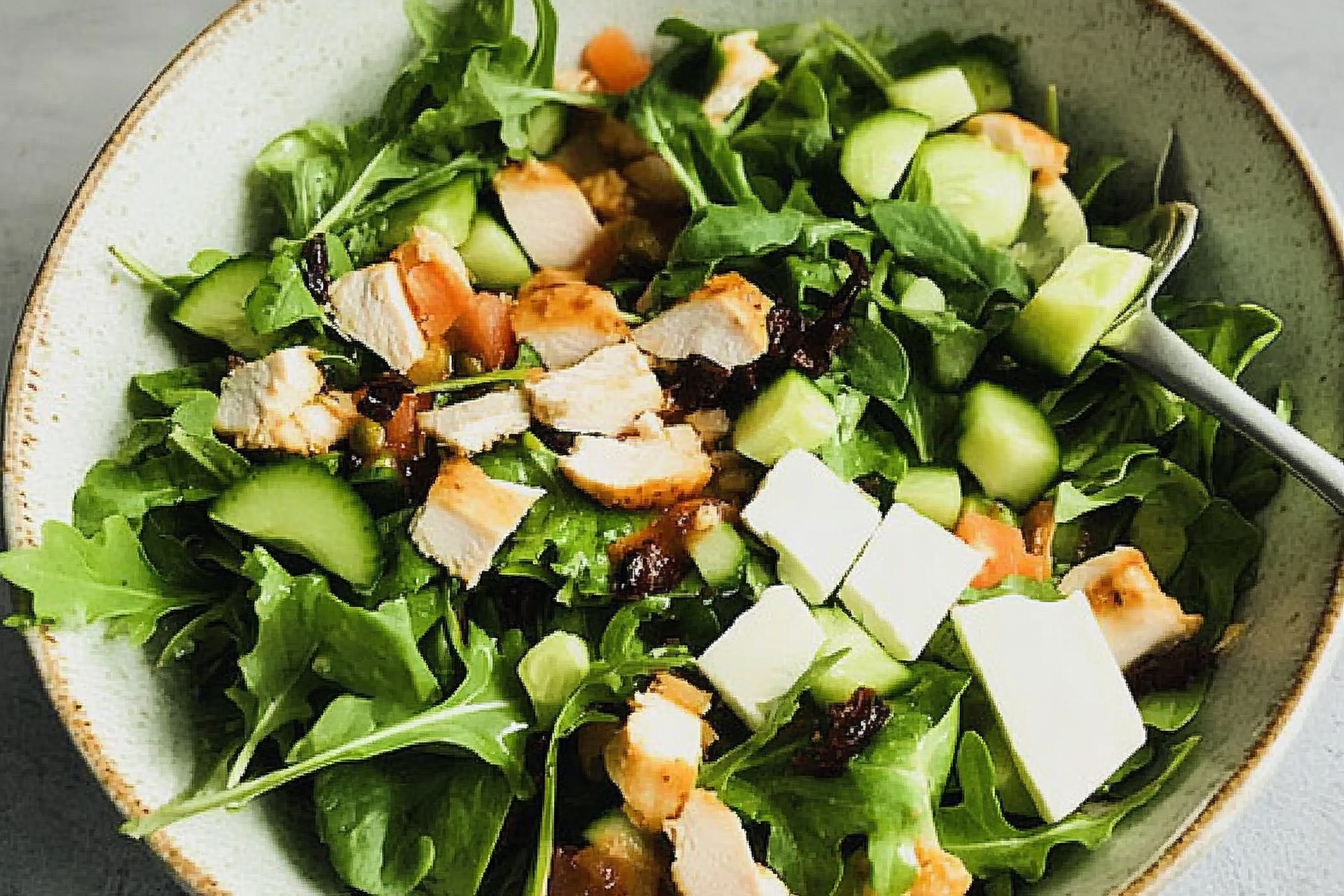 Salade de poulet et fromage
