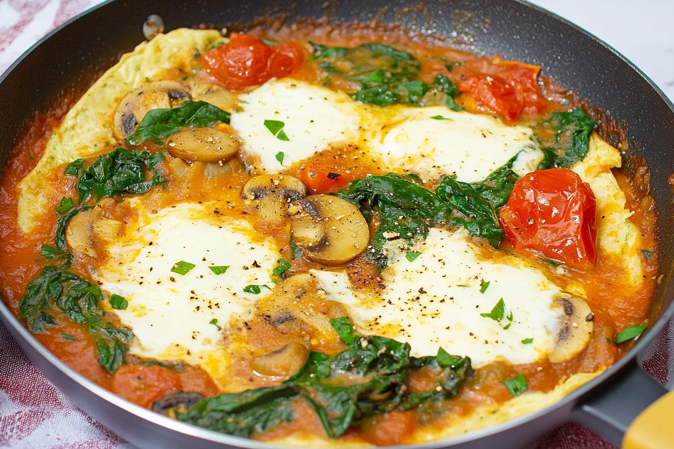 Sauté d'épinards et champignons