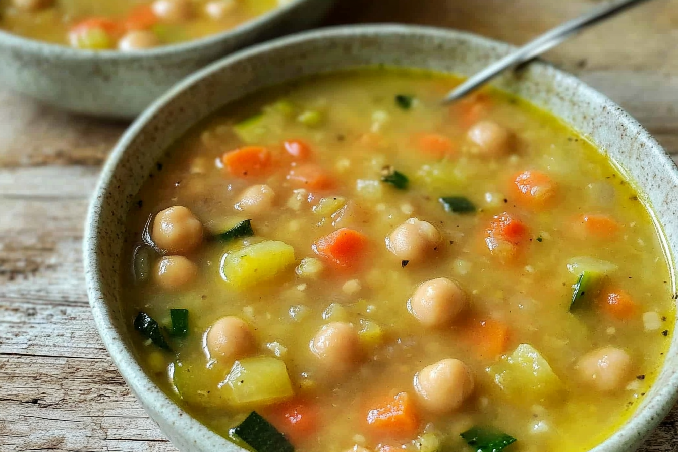 Soupe de carottes et courgettes