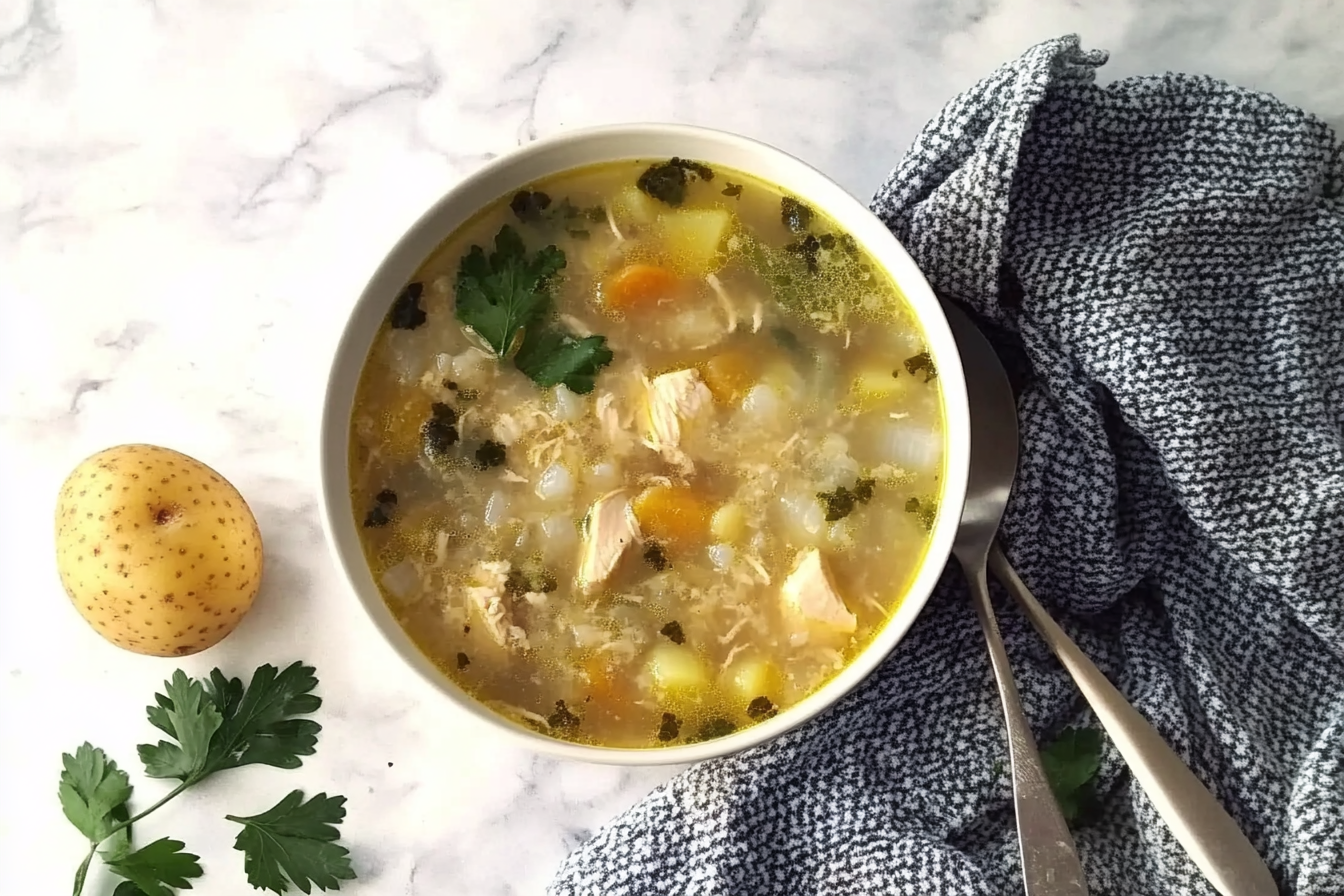 Soupe réconfortante au poulet