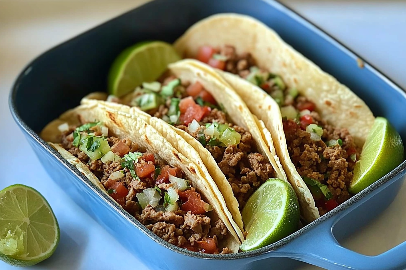 Tacos de viande hachée