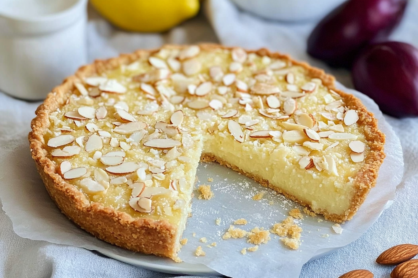 Tarte aux amandes et citron