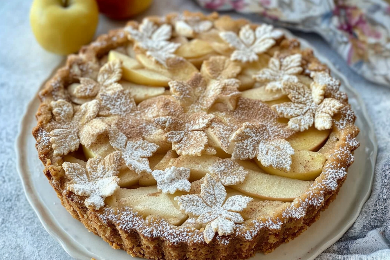 Tarte aux pommes récupérées