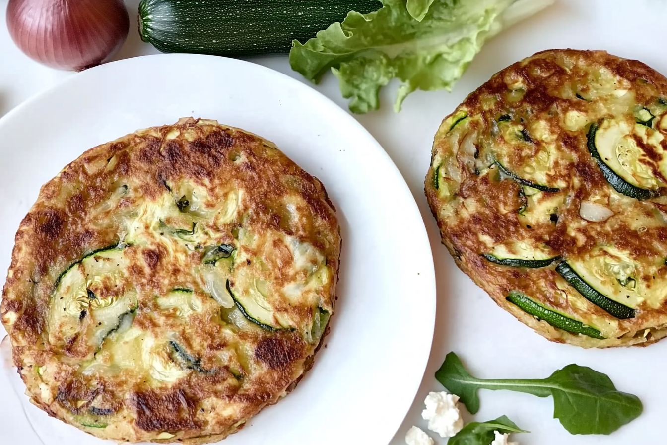 Tortilla de courgettes et fromage