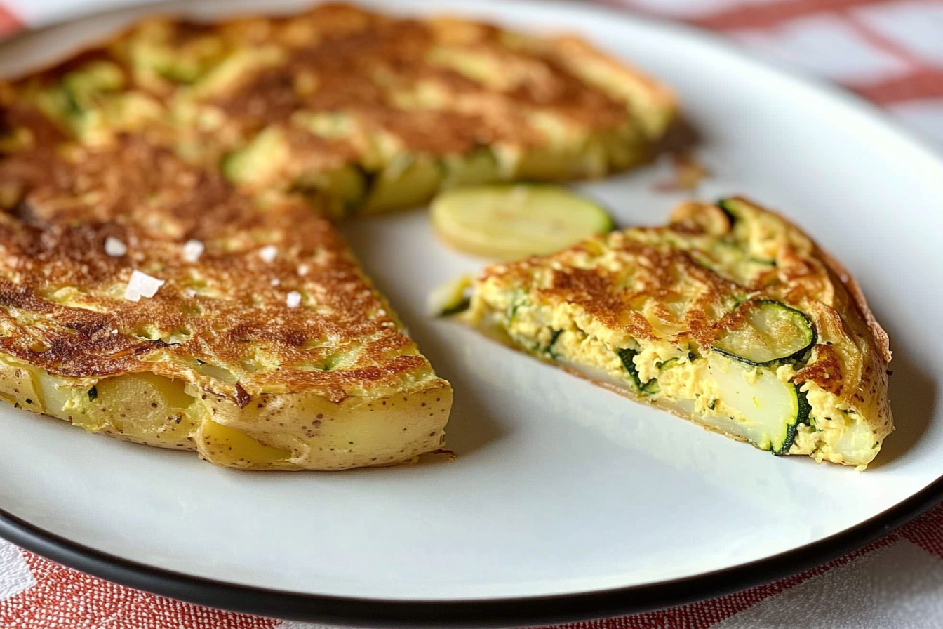 Tortilla de patata et courgette