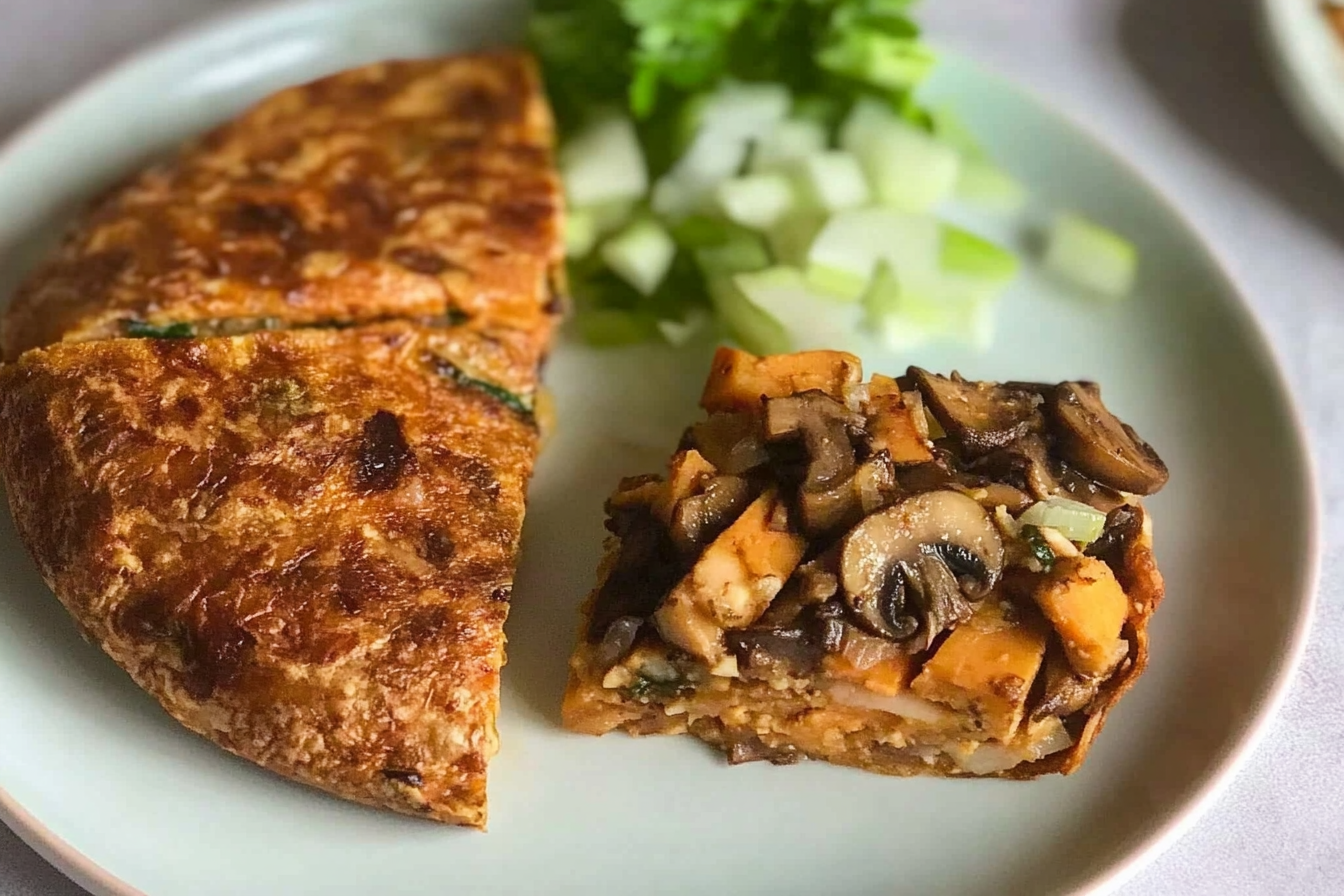 Tortilla de patatas aux champignons
