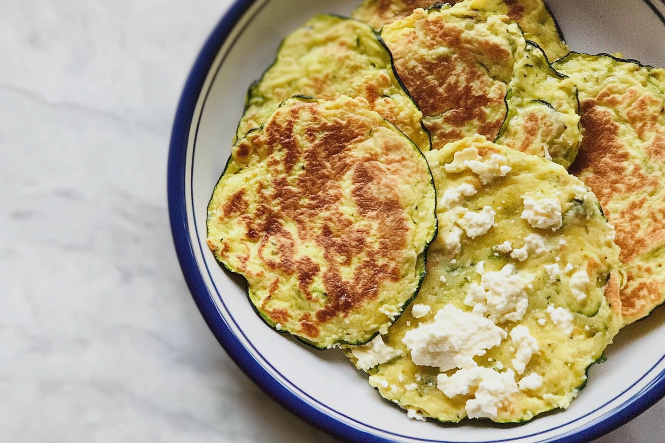 Tortillas de courgette et feta