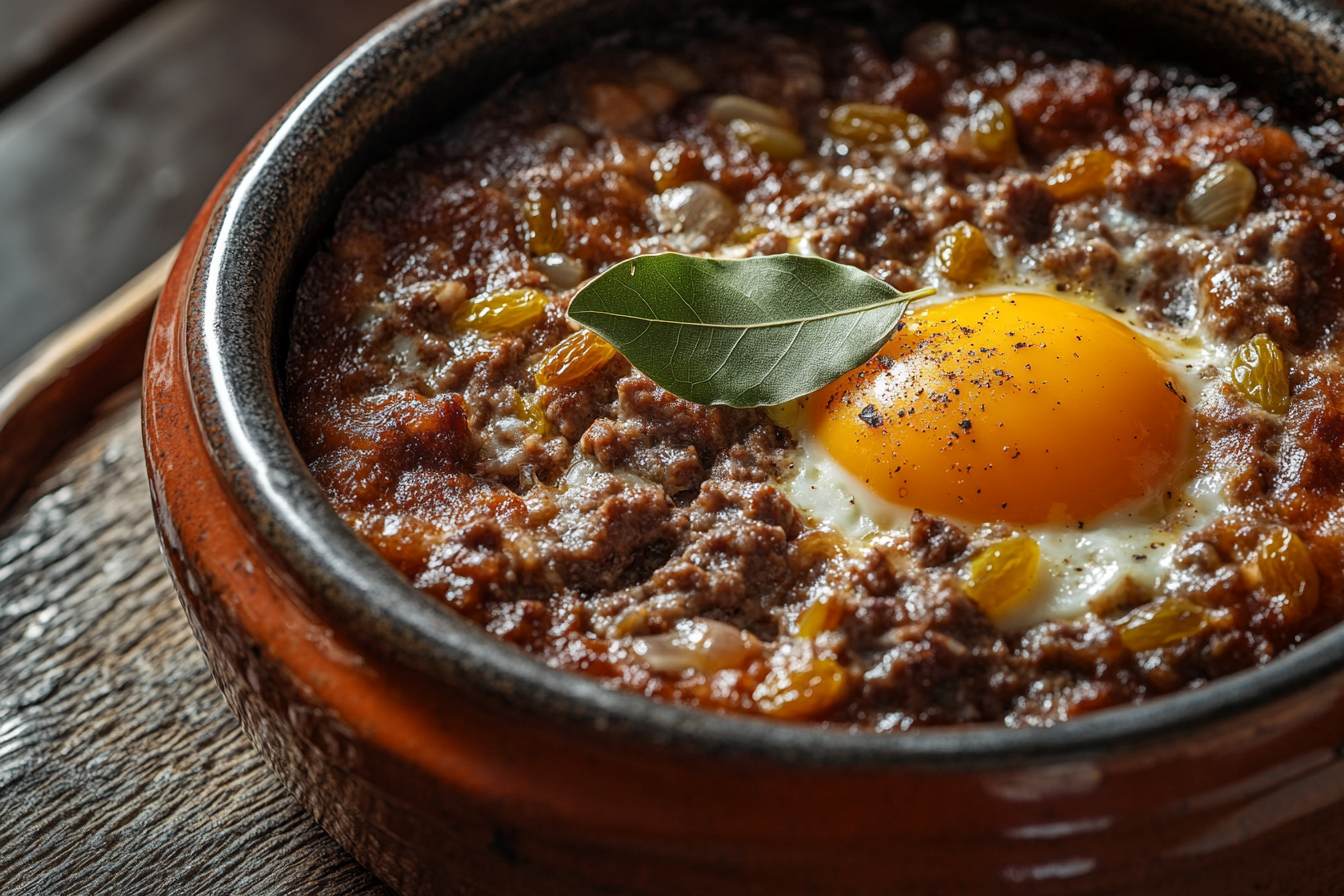 Bobotie au curry et viande