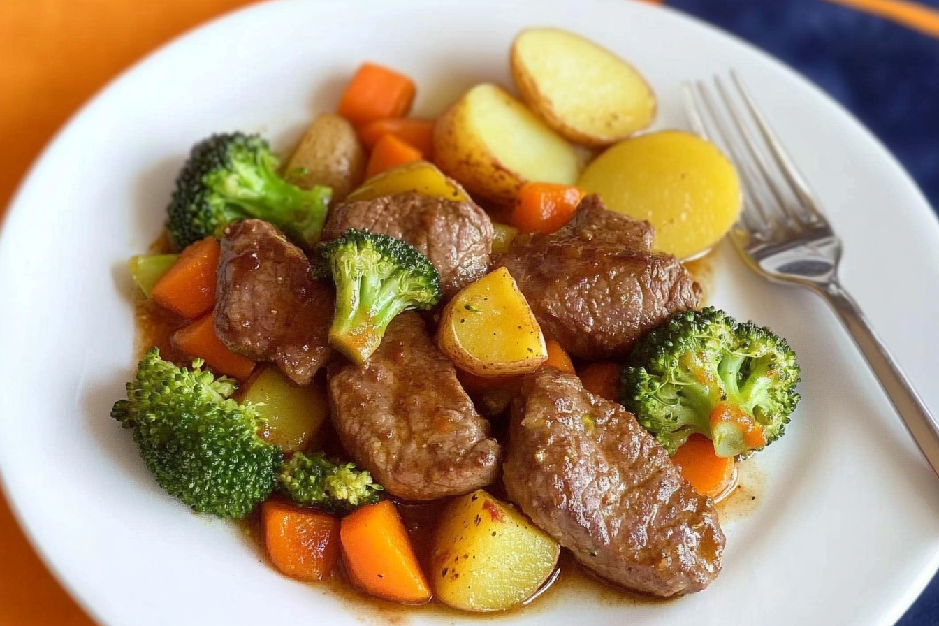 Boeuf aux brocolis et légumes