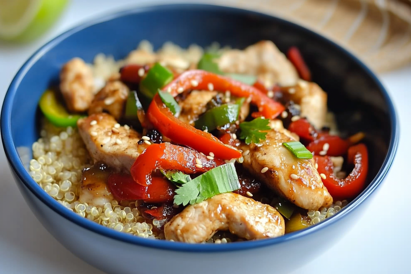 Bowl de quinoa au poulet