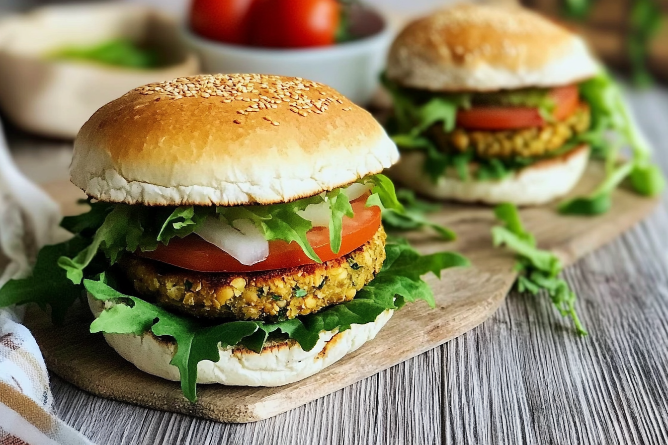 Burger de garbanzos maison