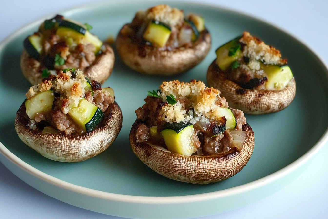 Champignons farcis à la viande