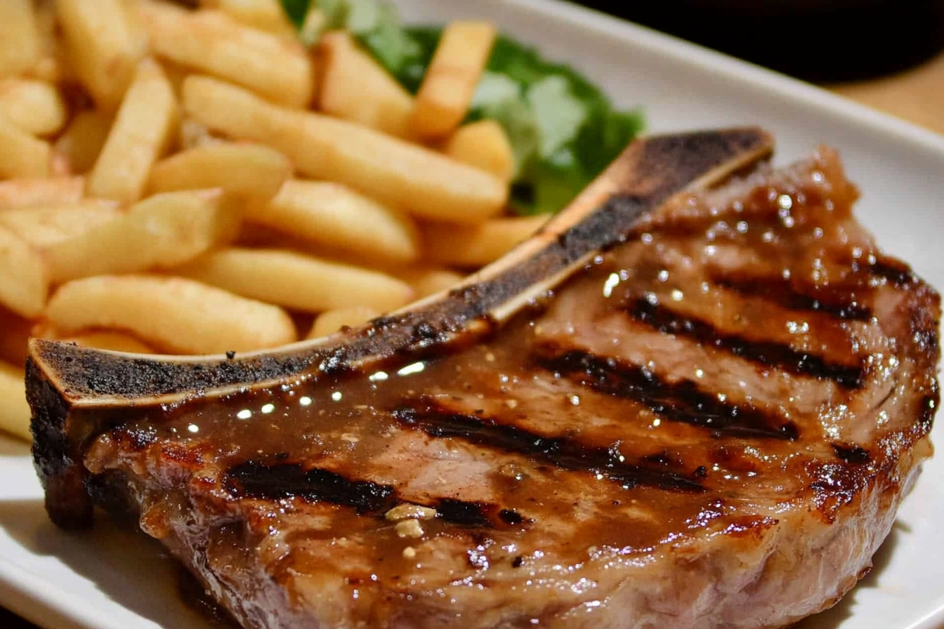 Chuletón de ternera barbacoa express