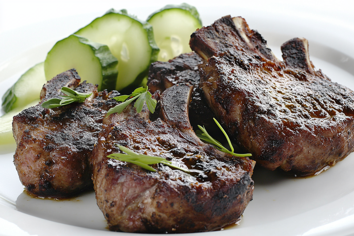 Côtelettes d'agneau au cari