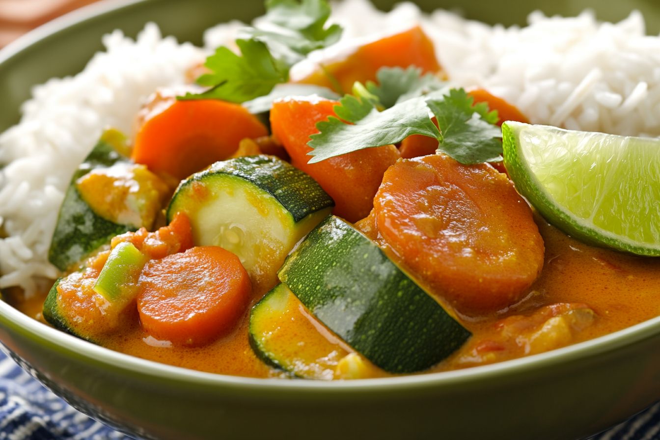 Curry de légumes crémeux