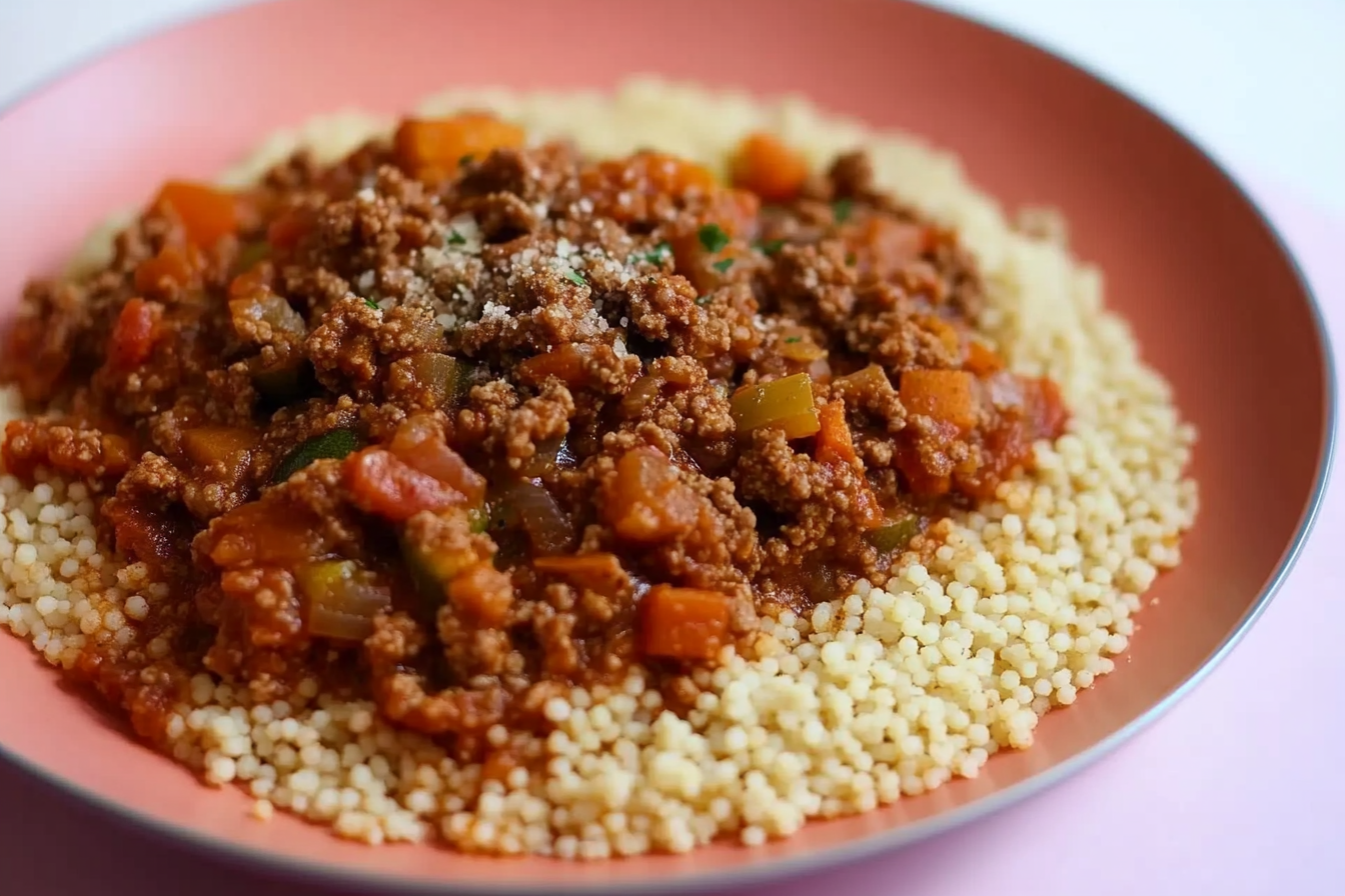 Cuscus à la viande hachée