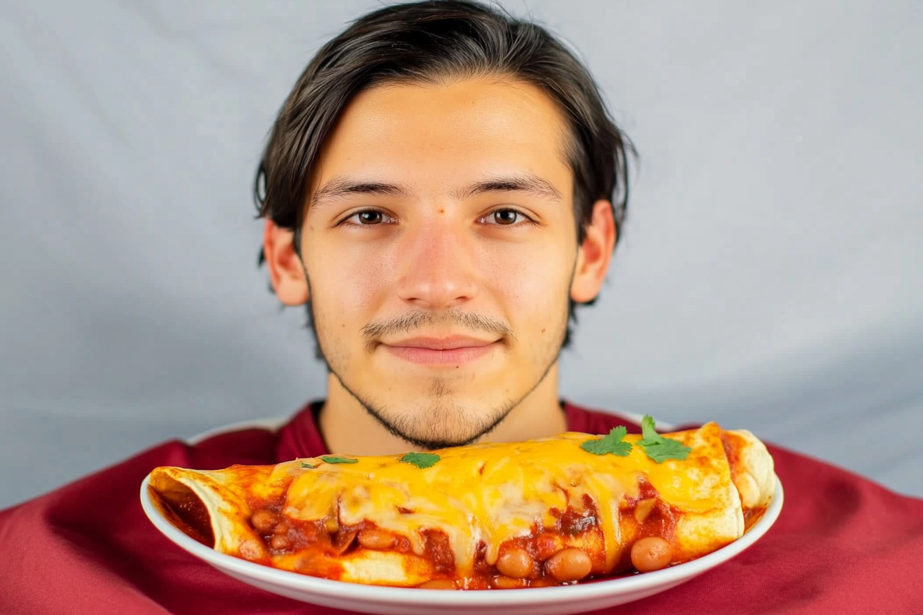 Enchiladas viande et haricots