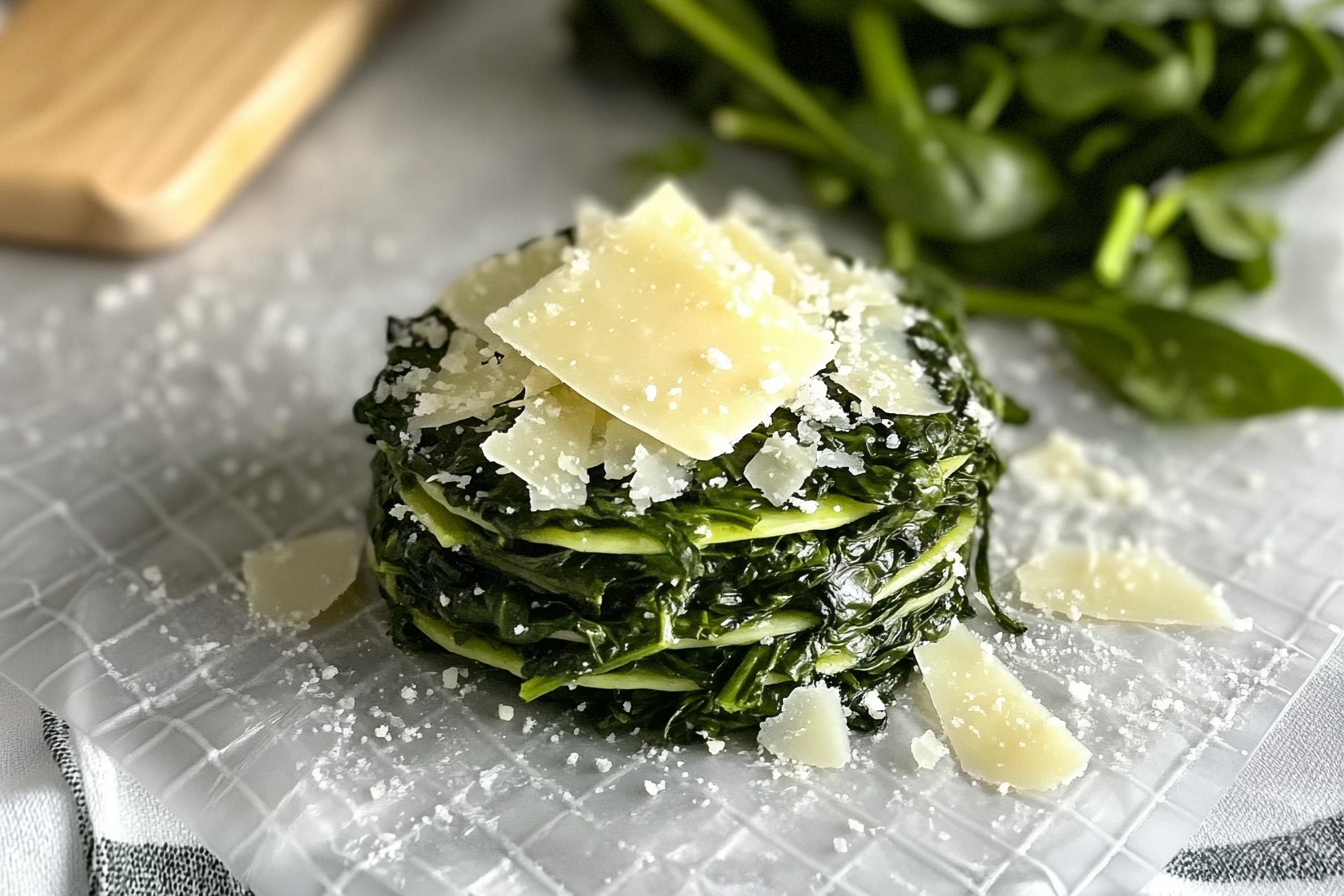 Épinards au parmesan