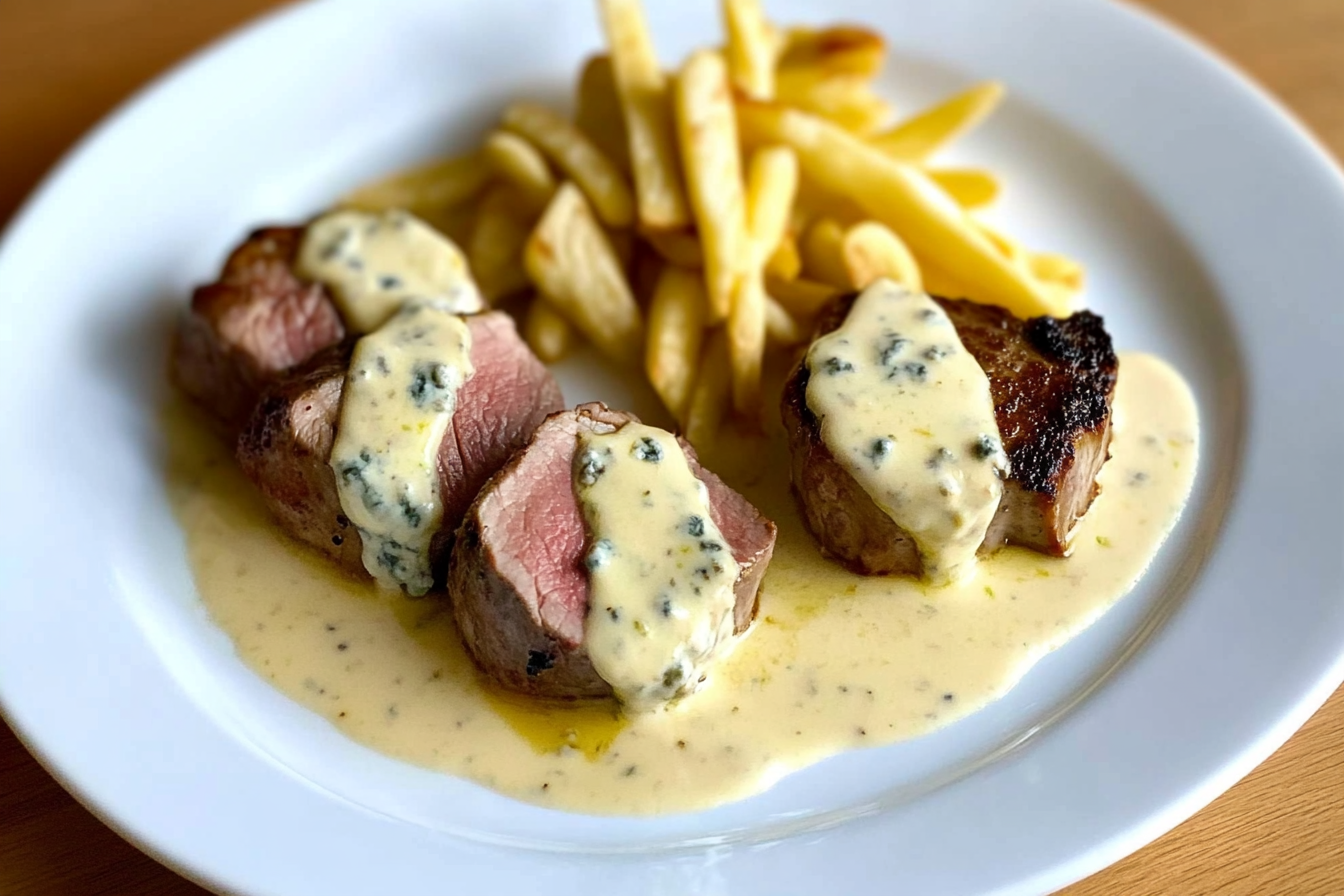 Filet mignon au roquefort