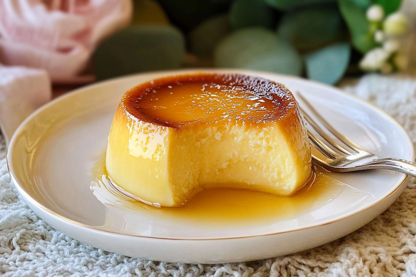 Flan de huevo vanille airfryer