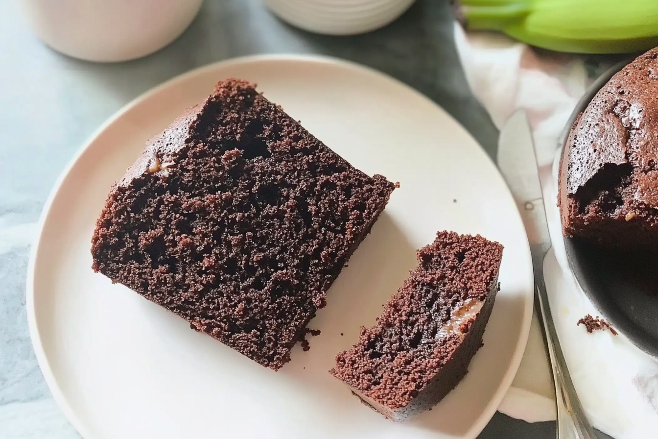 Gâteau banane et cacao