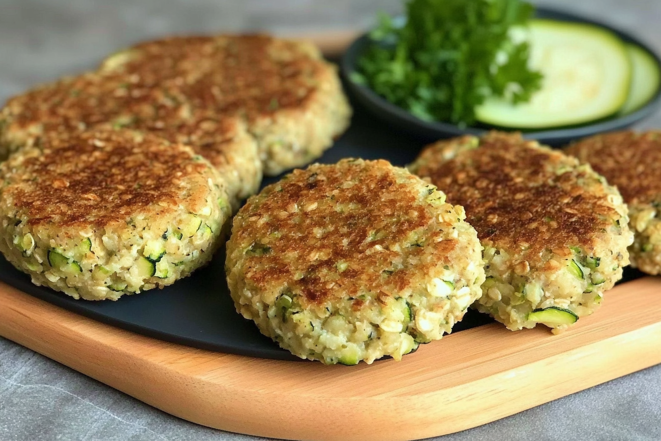 Hamburgers d'avoine et courgette